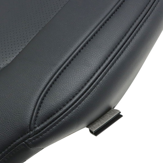 Replace For 2016-2018 Lincoln MKX Passenger Bottom Perforated Black Seat Cover