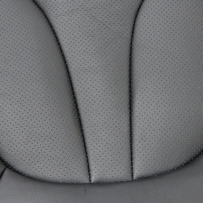 Replace For 2016-2018 Lincoln MKX Passenger Bottom Perforated Black Seat Cover