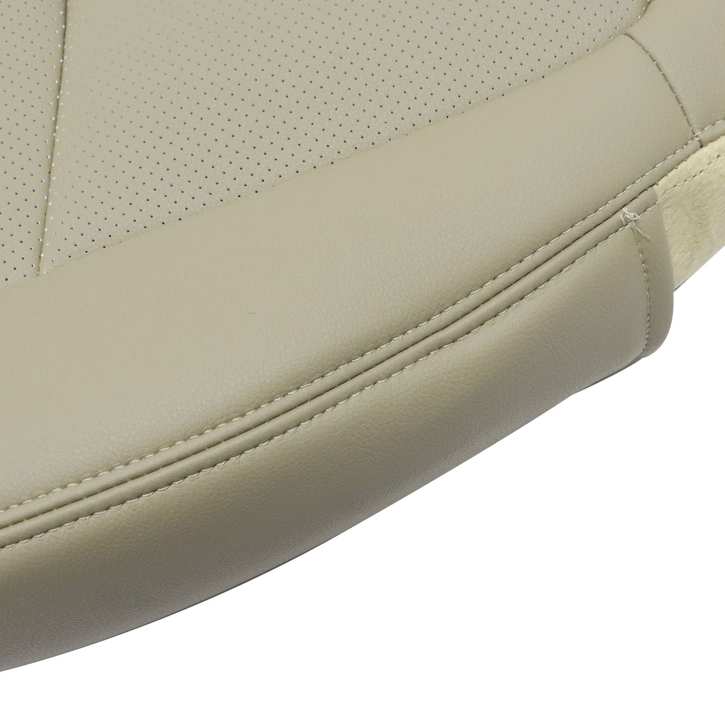 For 2011 2012 Kia Sorento Passenger Side Bottom Perf Leather Seat Cover Beige