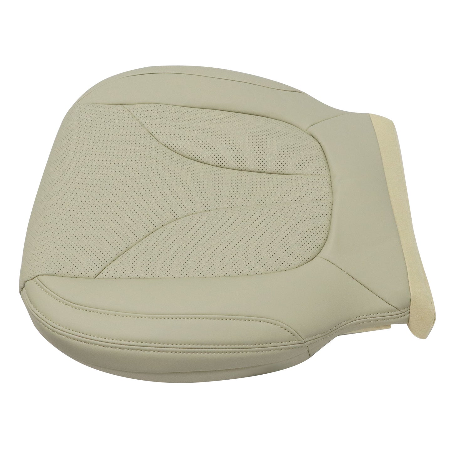Replacement For 2016-2018 Lincoln MKX Passenger Bottom Perforated Tan Seat Cover