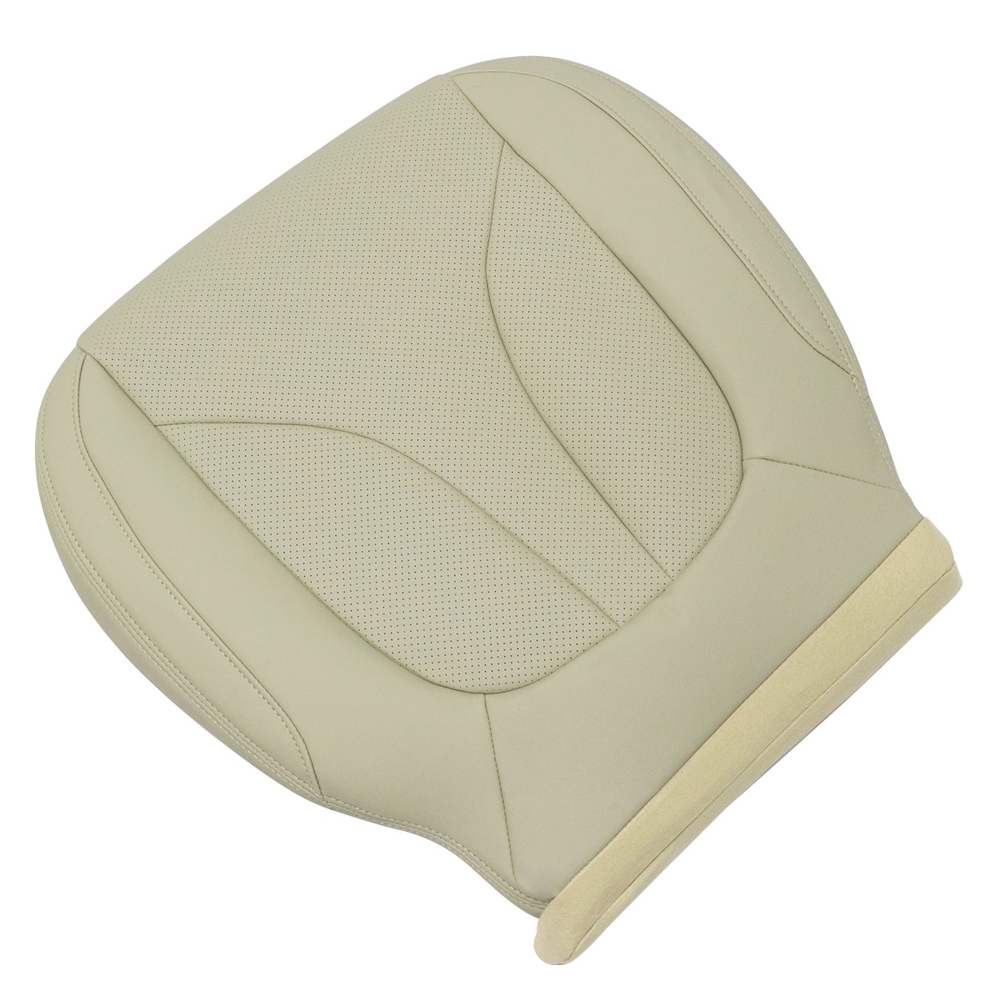 Replacement For 2016-2018 Lincoln MKX Passenger Bottom Perforated Tan Seat Cover