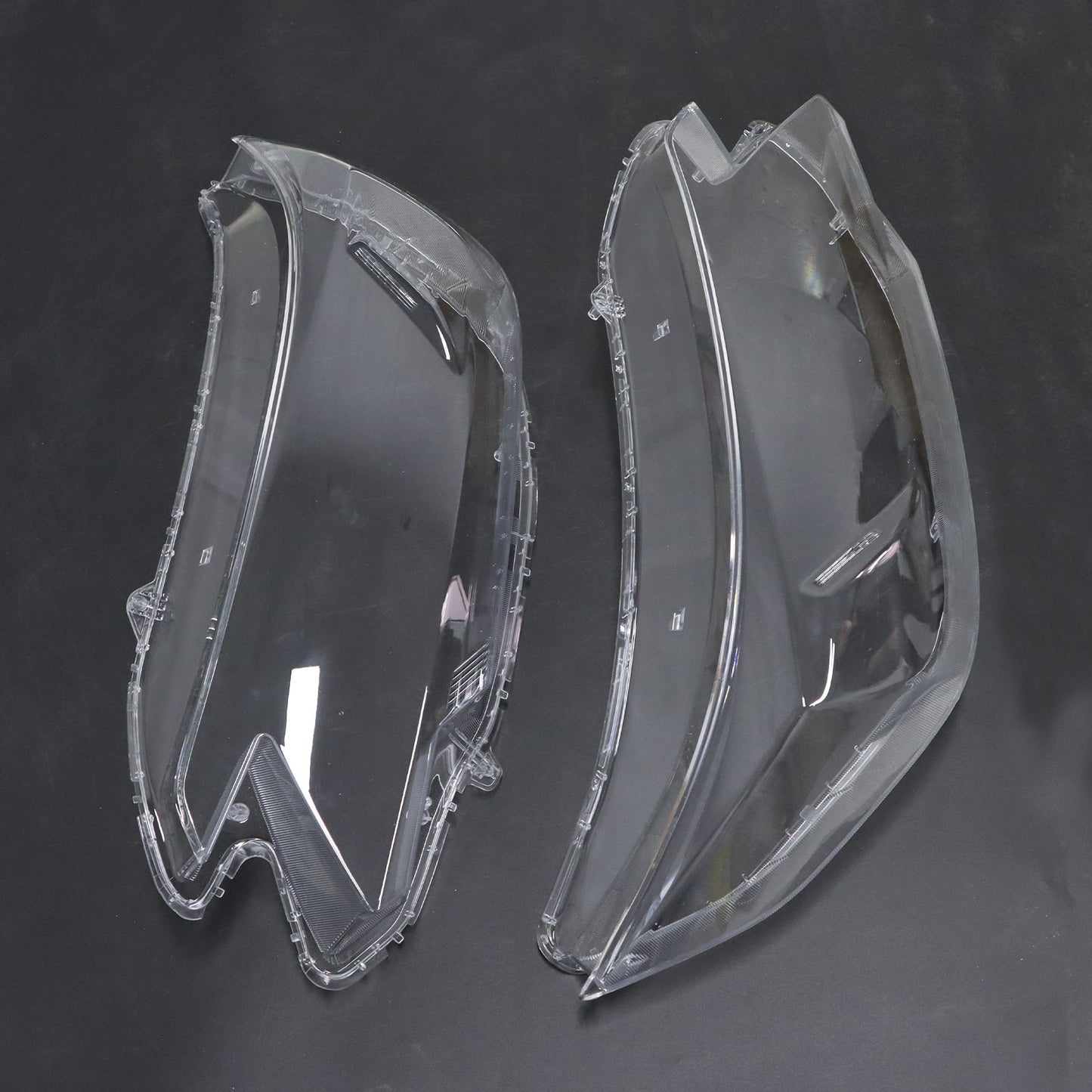 Pair For Honda CR-V 2015-2016 Headlight Headlamp Clear Lens Cover Shell +Sealant