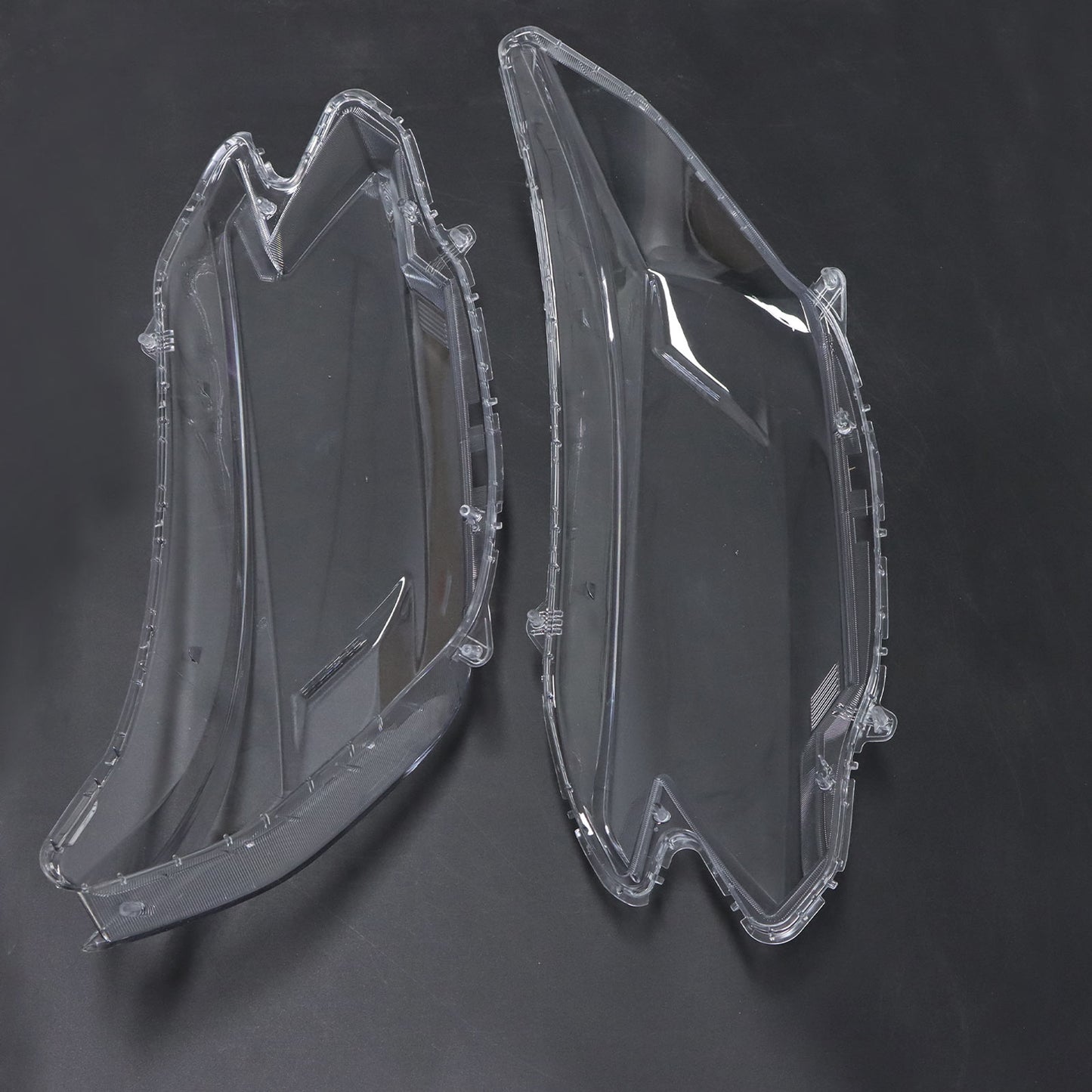 Pair For Honda CR-V 2015-2016 Headlight Headlamp Clear Lens Cover Shell +Sealant