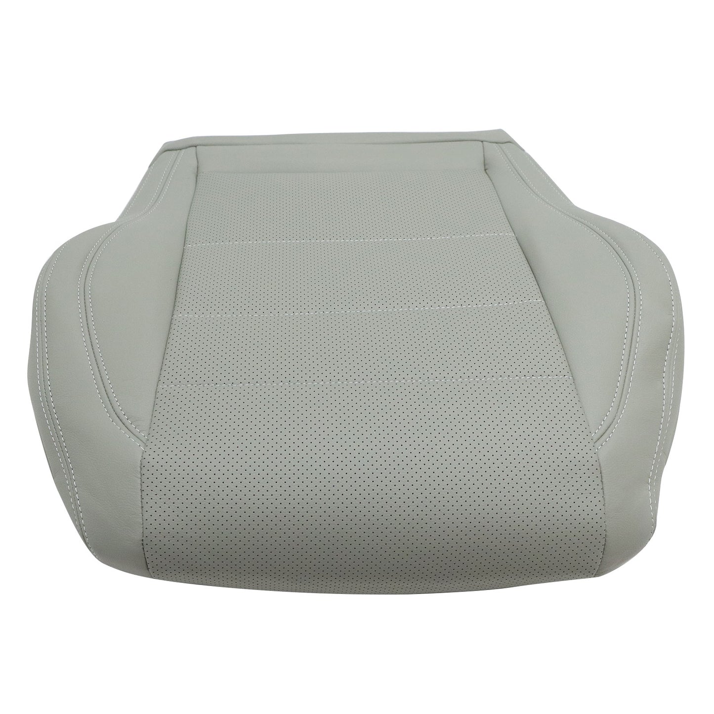 For 2012-2015 Mercedes Benz C250 C350 Driver Bottom Leather Seat Cover Gray