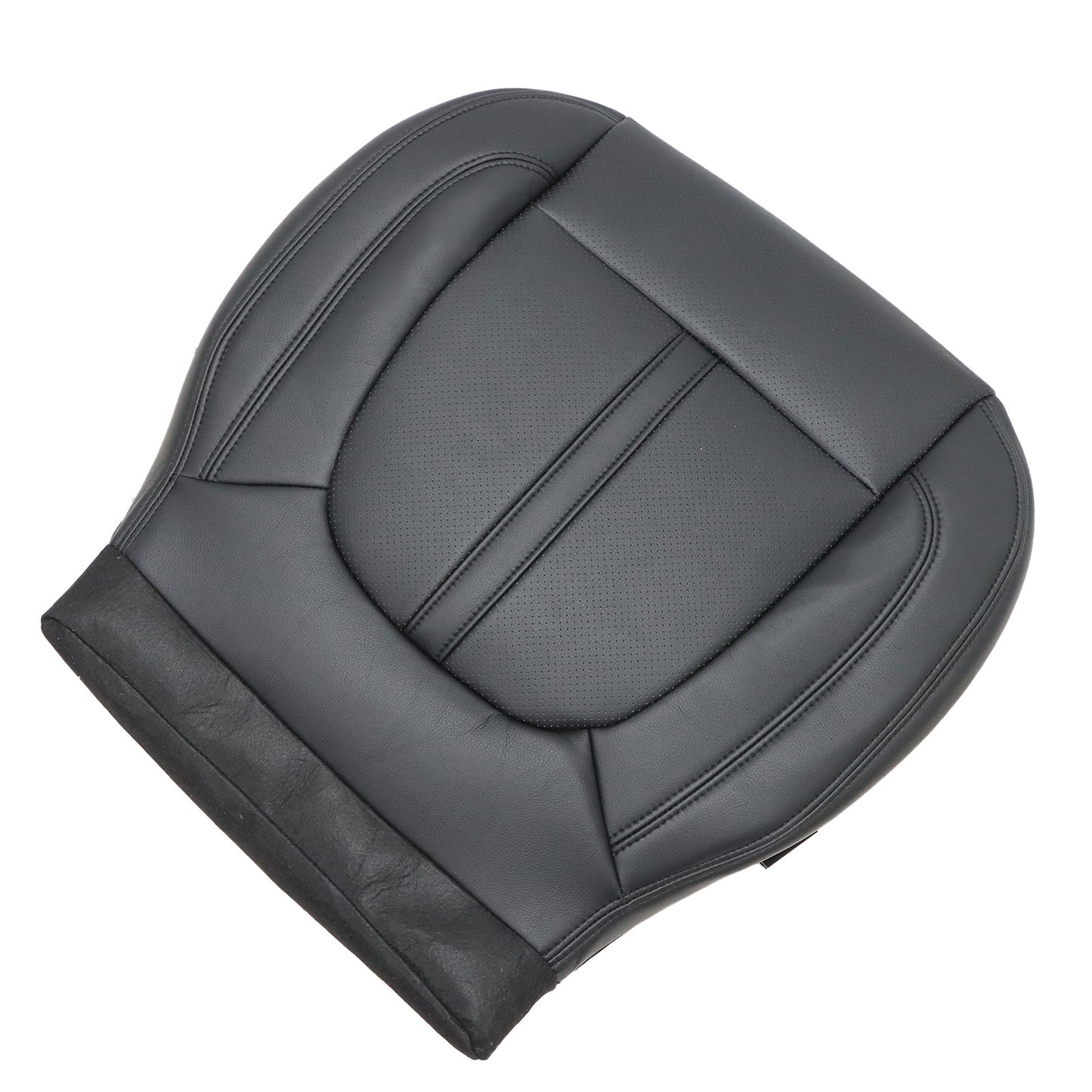 Replacement Fits 2017-2020 Lincoln MKZ Driver Bottom Perforated Black Seat Cover