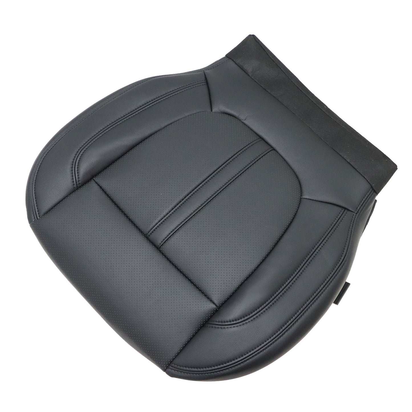 Replacement Fits 2017-2020 Lincoln MKZ Driver Bottom Perforated Black Seat Cover