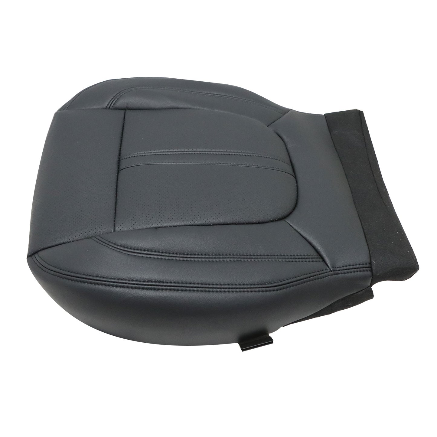 Replacement Fits 2017-2020 Lincoln MKZ Driver Bottom Perforated Black Seat Cover