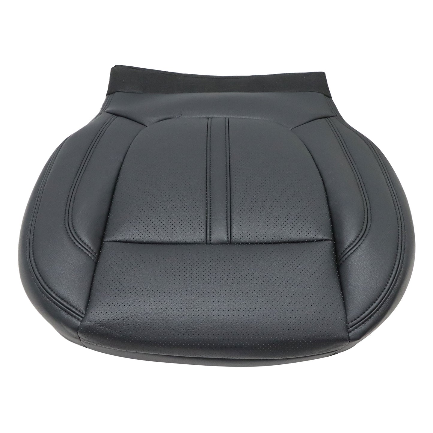 Replacement Fits 2017-2020 Lincoln MKZ Driver Bottom Perforated Black Seat Cover