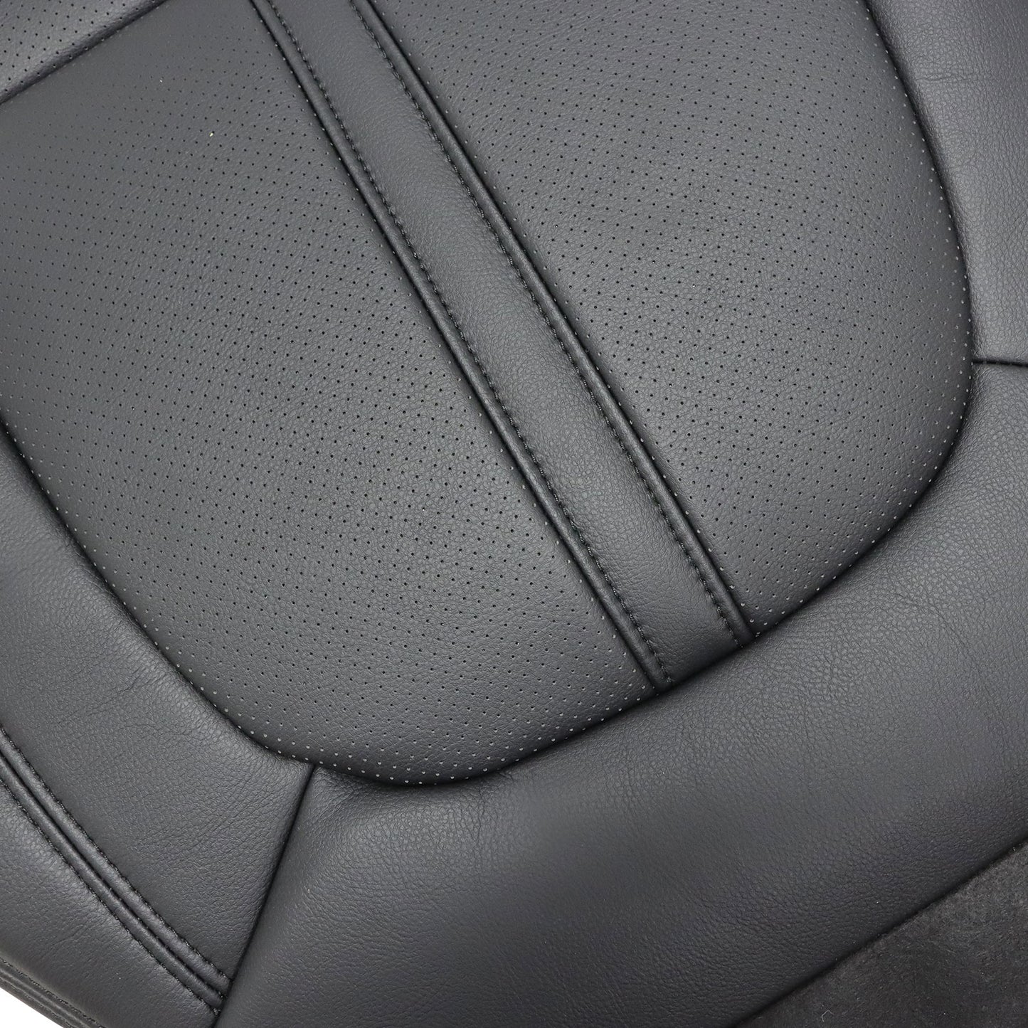 Replace For 2017-2020 Lincoln MKZ Passenger Bottom Perforated Black Seat Cover