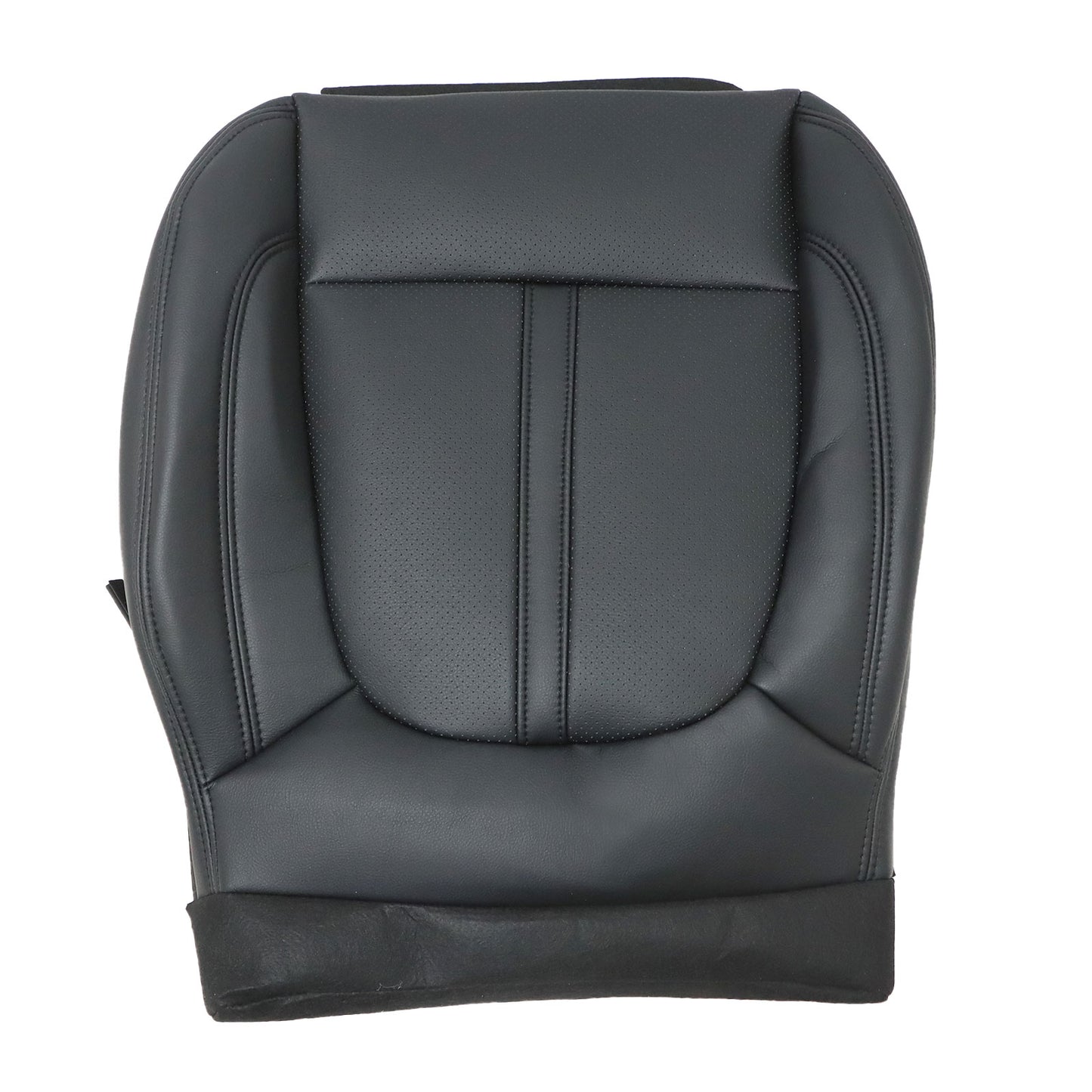Replace For 2017-2020 Lincoln MKZ Passenger Bottom Perforated Black Seat Cover