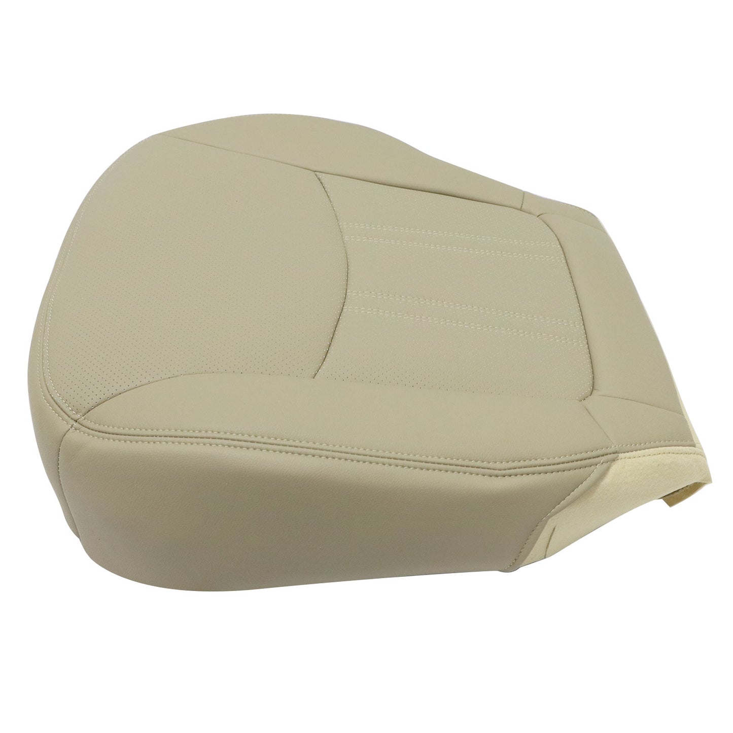 Fits 2014-2015 Kia Sorento Driver Bottom Replacement AC Leather Seat Cover Tan