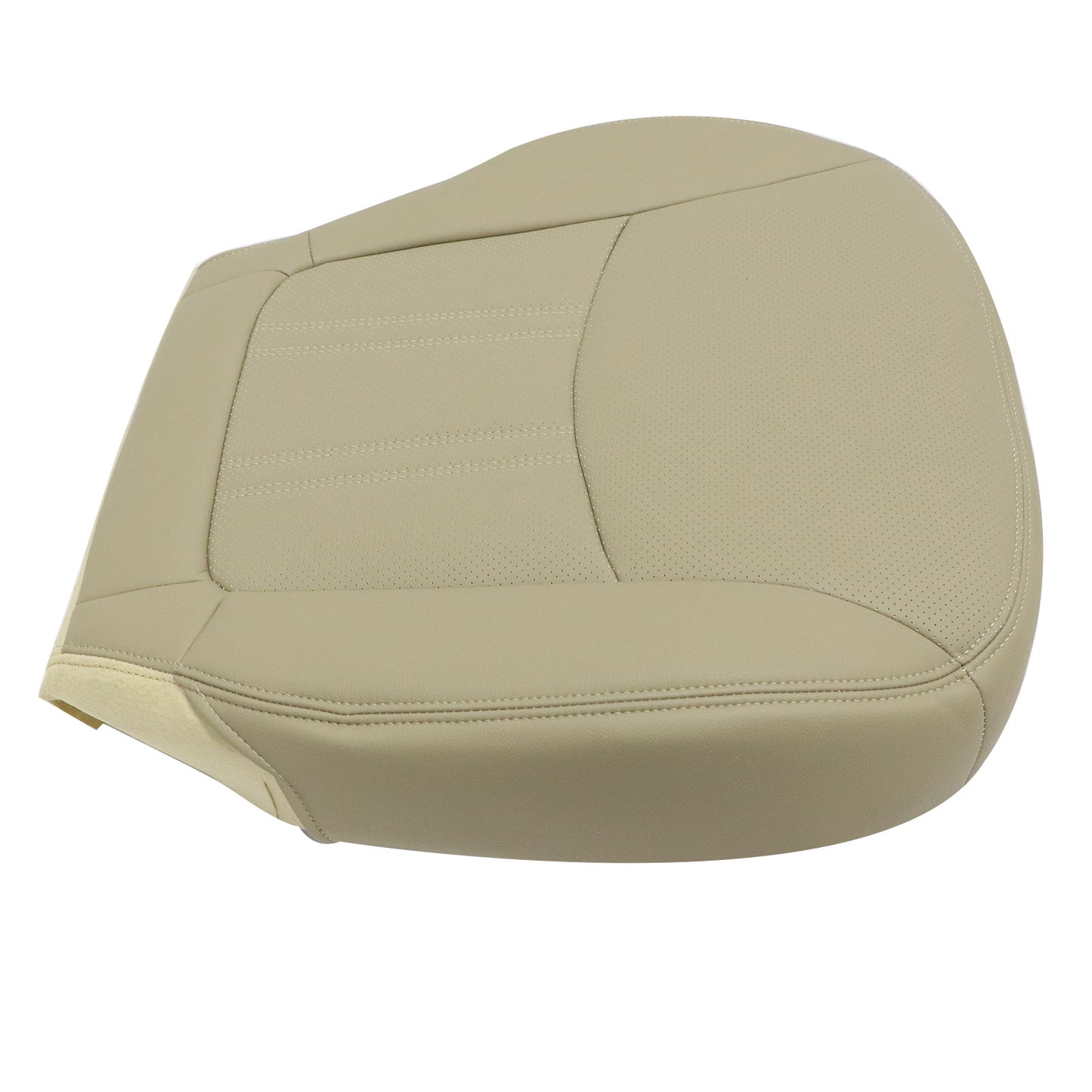 For 2014 2015 Kia Sorento Passenger Bottom Replacement Leather Seat Cover Tan
