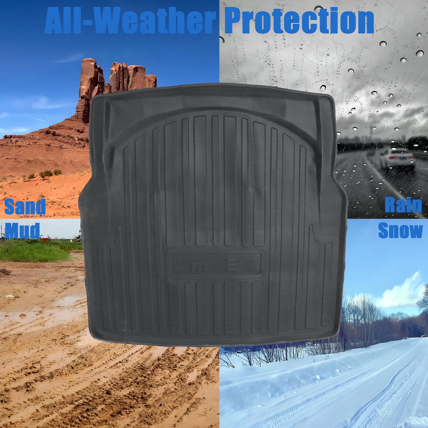 TPE Rear Cargo Trunk Liner Cover For 2010-2016 Mercedes-Benz E-Class W212 Sedan