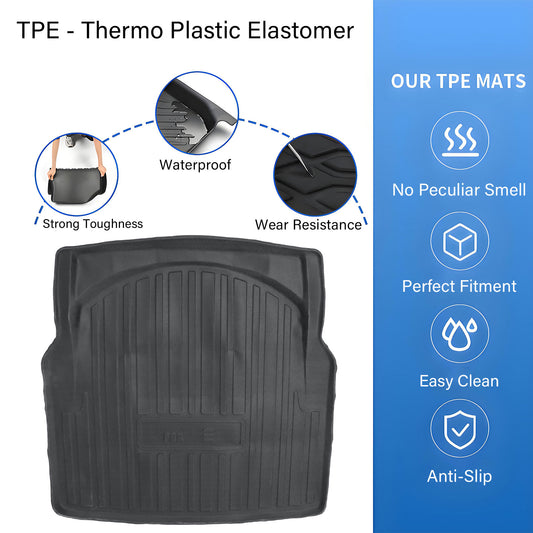 TPE Rear Cargo Trunk Liner Cover For 2010-2016 Mercedes-Benz E-Class W212 Sedan