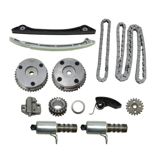Timing Chain Kit Camshaft VVT Solenoid For Ford Edge Explorer Fusion Focus
