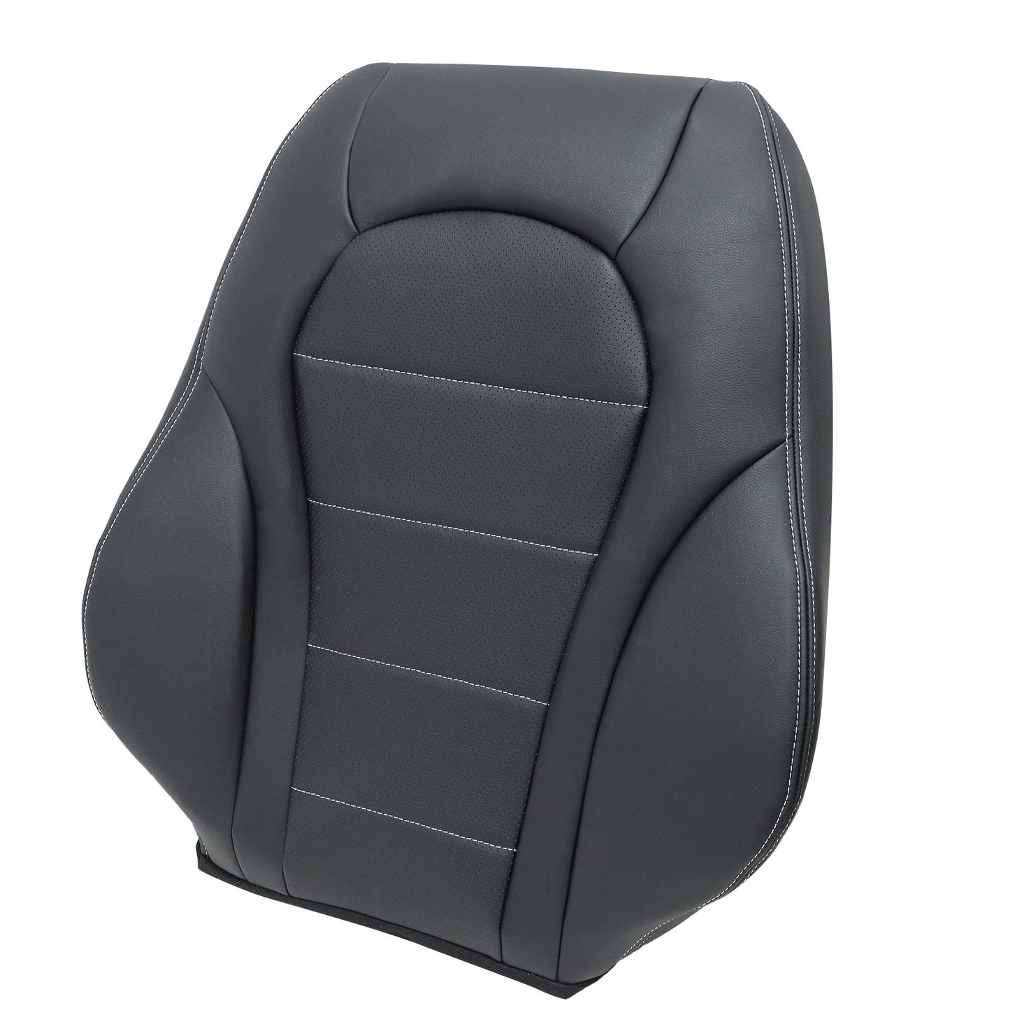 2015-2021 For Mercedes Benz C-Class GLC Driver Top Leather Seat Cover Black