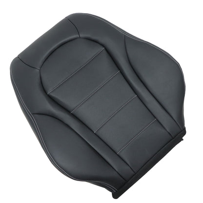 2015-2021 For Mercedes Benz C-Class GLC Driver Top Leather Seat Cover Black