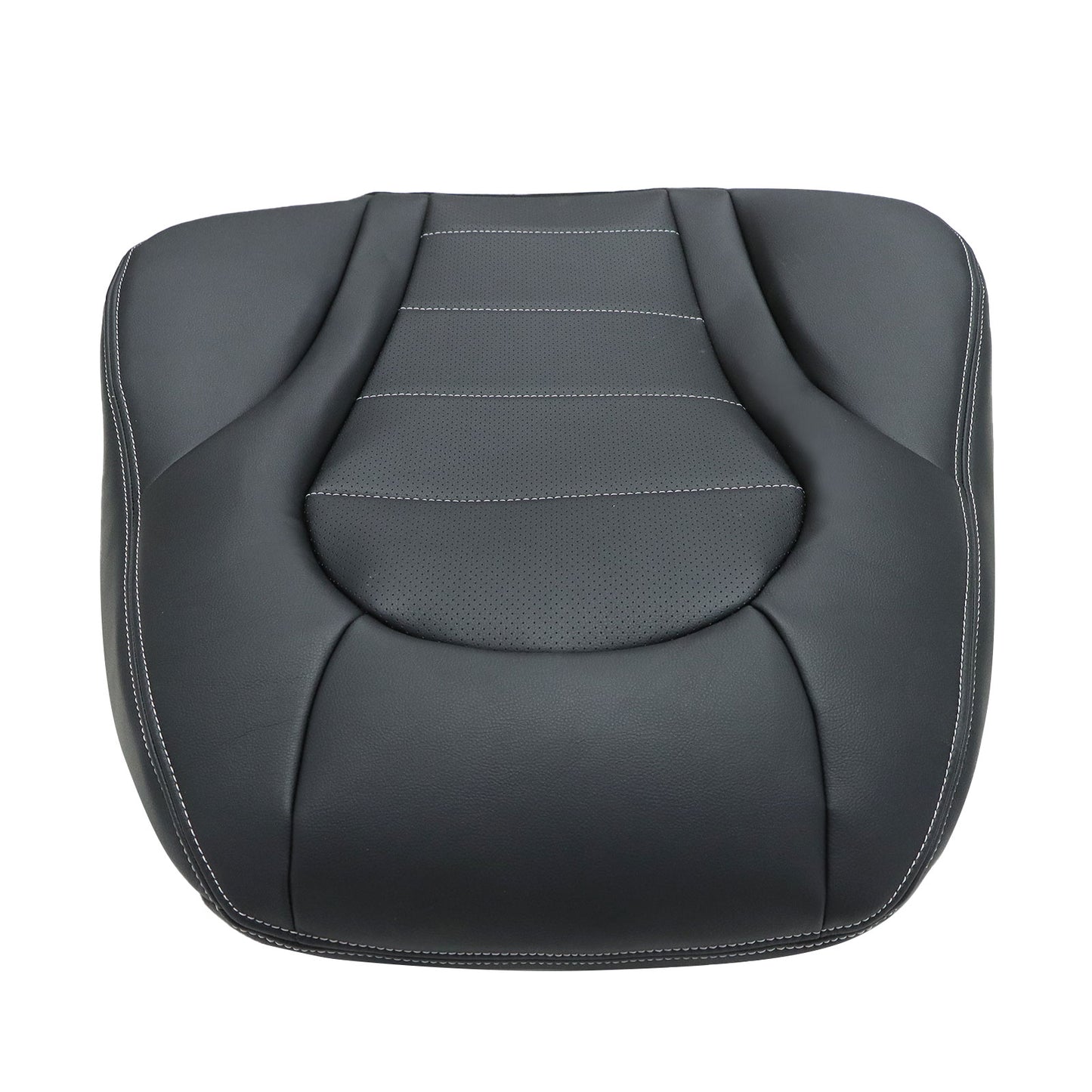 2015-2021 For Mercedes Benz C-Class GLC Driver Top Leather Seat Cover Black