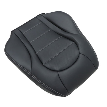 2015-2021 For Mercedes Benz C-Class GLC Driver Top Leather Seat Cover Black