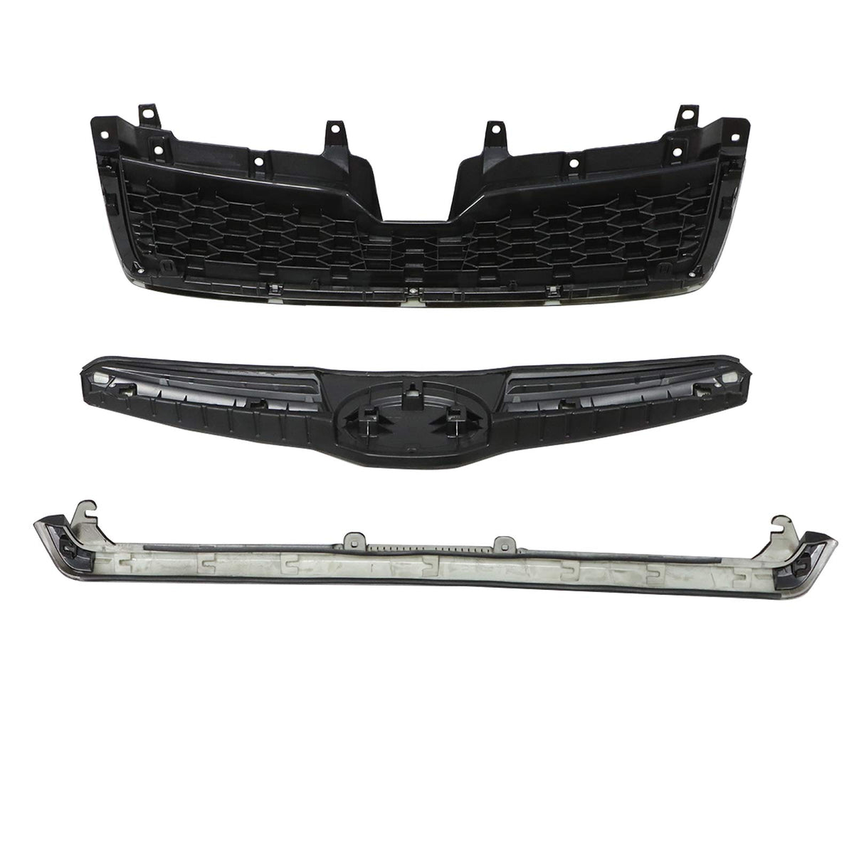For 2014-2018 Subaru Forester Front Bumper Upper Grille Black Grill