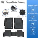 TPE 2-Row Floor Mats Liner Set Waterproof For 2019-2026 Toyota Corolla Hatchback