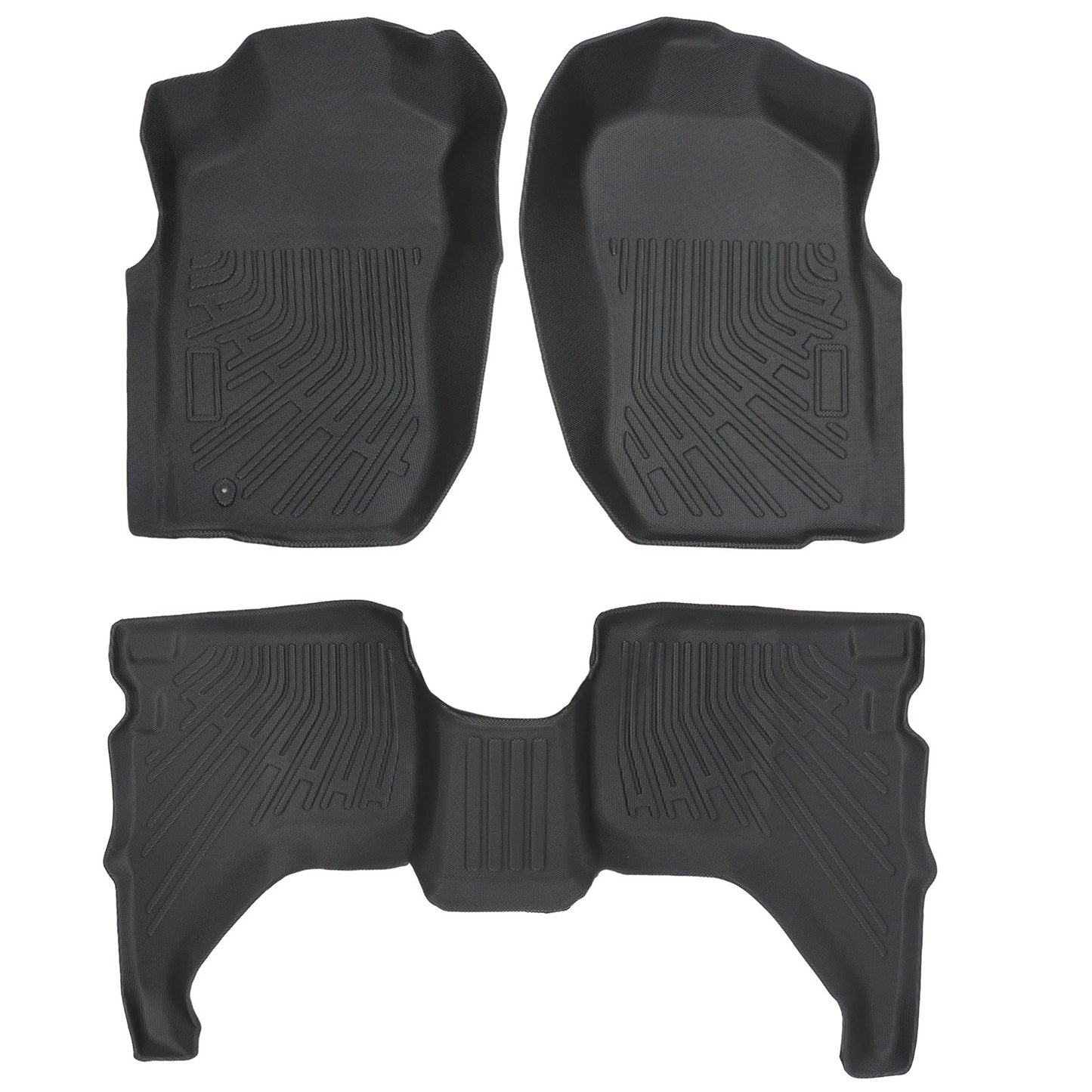 Floor Mats Liner Set Fits 2001-2004 Toyota Tacoma Double Cab All Weather TPE 3X