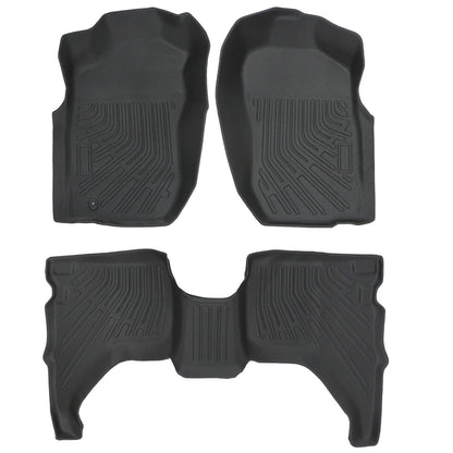 Floor Mats Liner Set Fits 2001-2004 Toyota Tacoma Double Cab All Weather TPE 3X