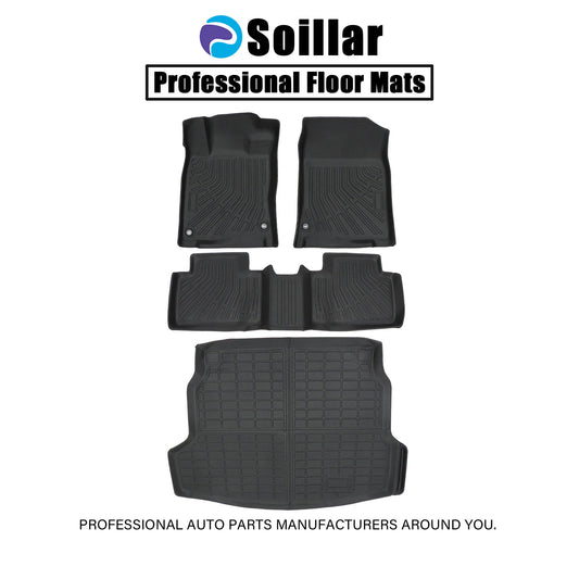 For 2016-2021 Honda Civic Hatchback Sedan Coupe Floor Mats & Cargo Trunk Liner