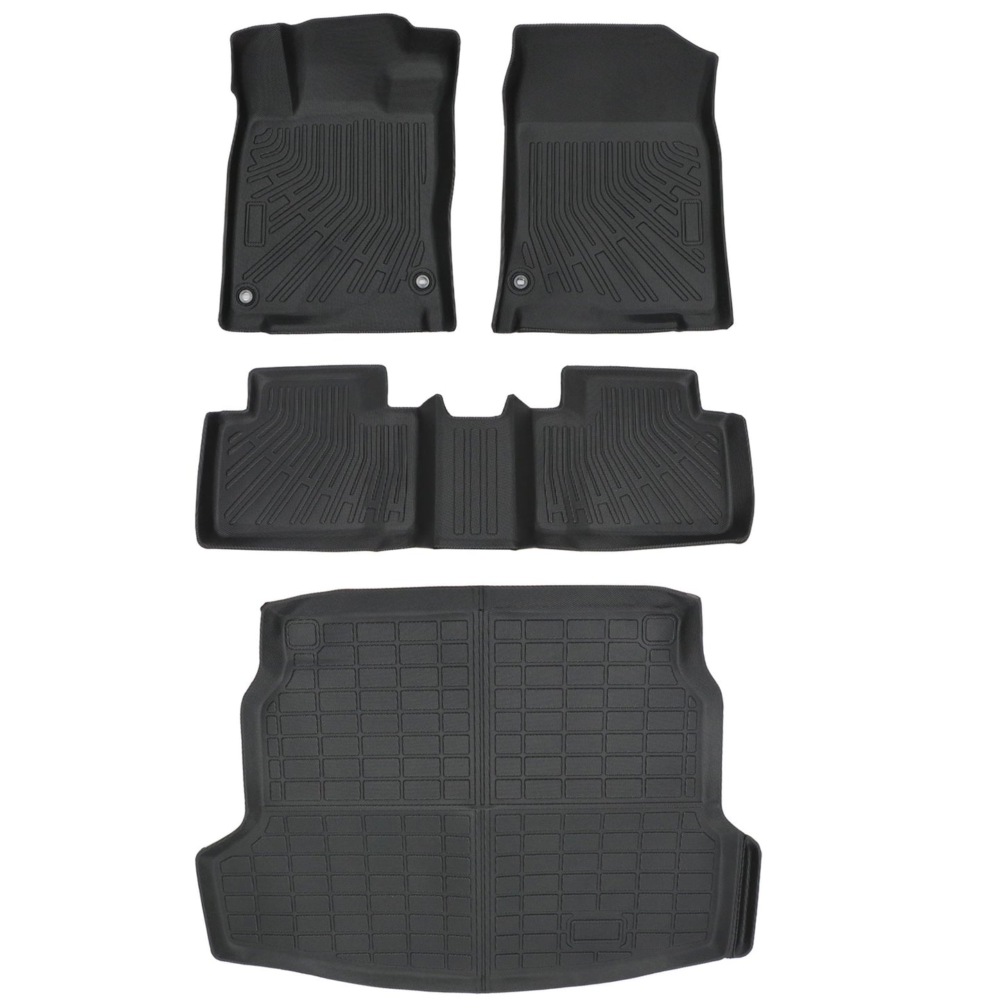 For 2016-2021 Honda Civic Hatchback Sedan Coupe Floor Mats & Cargo Trunk Liner