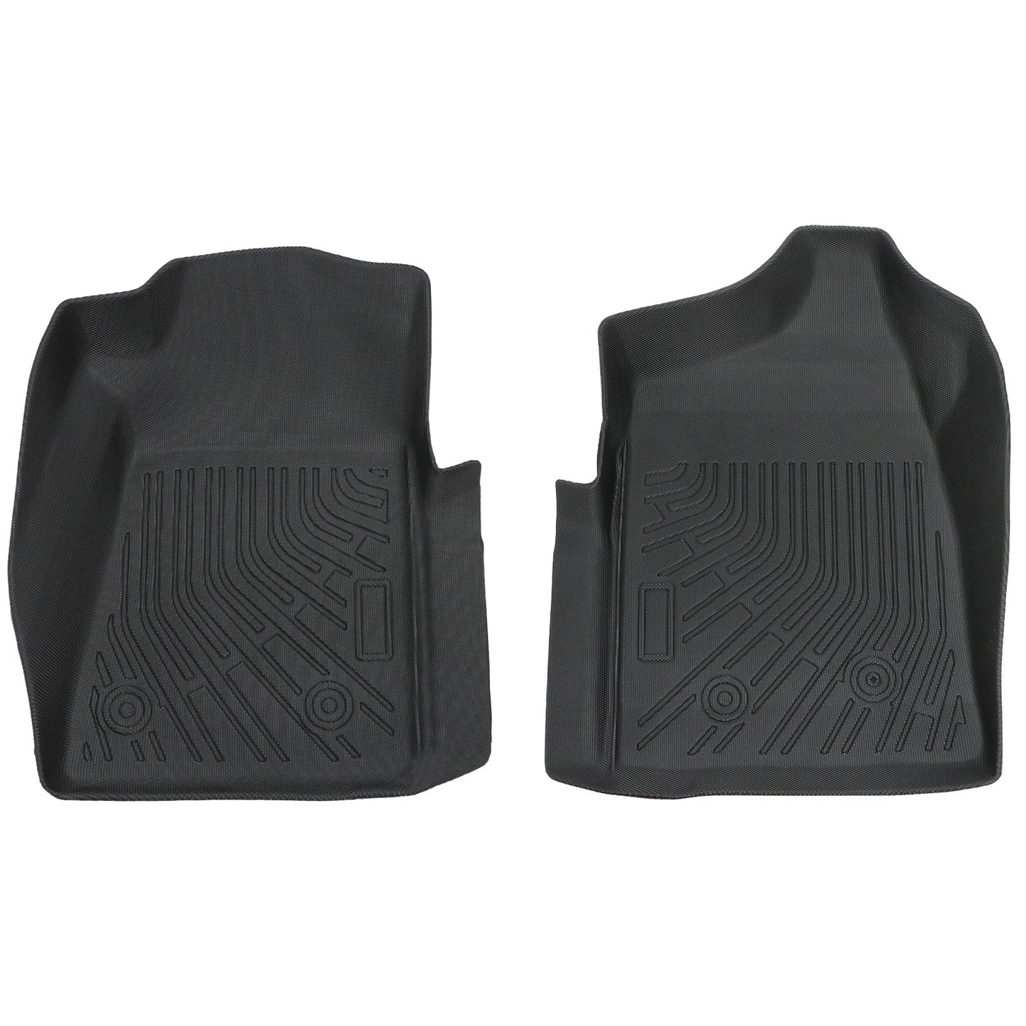 1st Row 3D Floor Mats Liners TPE For 1999-2006 Chevrolet Silverado Regular Cab