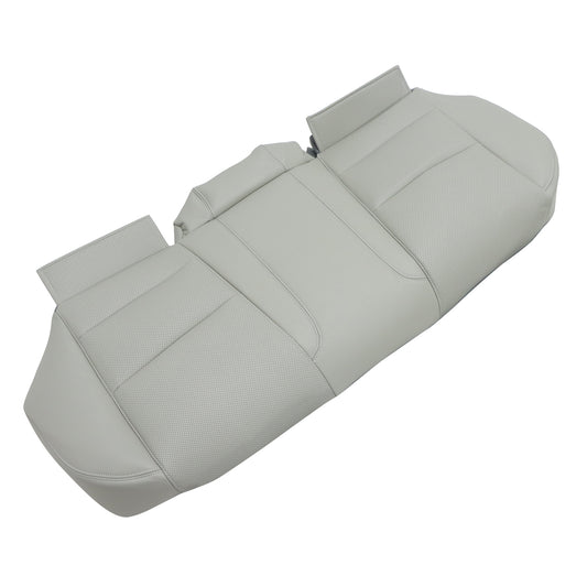 For 2009-2014 Acura TL Rear Bench Side Bottom Perforated Leather Seat Cover Gray