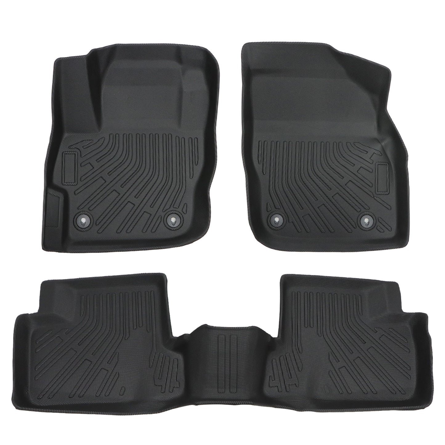 1st+2nd Row Floor Mats Liner TPE Fits 2010-2013 Mazda 3 Anti-Slip New Full Set