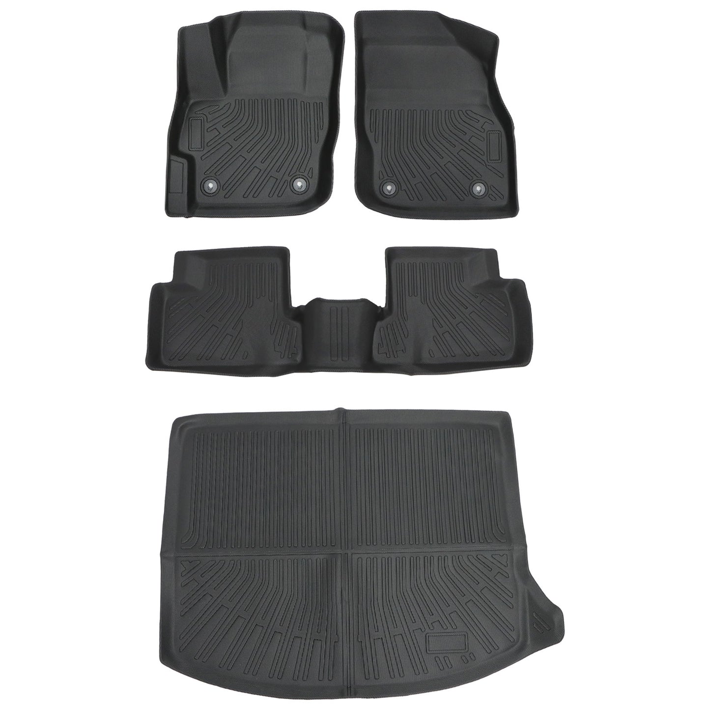 For 2010-2013 Mazda 3 Hatchback Floor Mats & Cargo Trunk Liner All-Weather Black