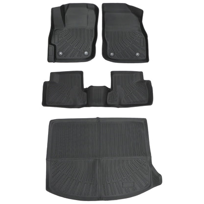 For 2010-2013 Mazda 3 Hatchback Floor Mats & Cargo Trunk Liner All-Weather Black