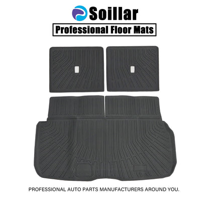 TPE For 2020 2021 Mercedes-Benz GLS-Class X167 Backrest Mats+Trunk Cargo Liners