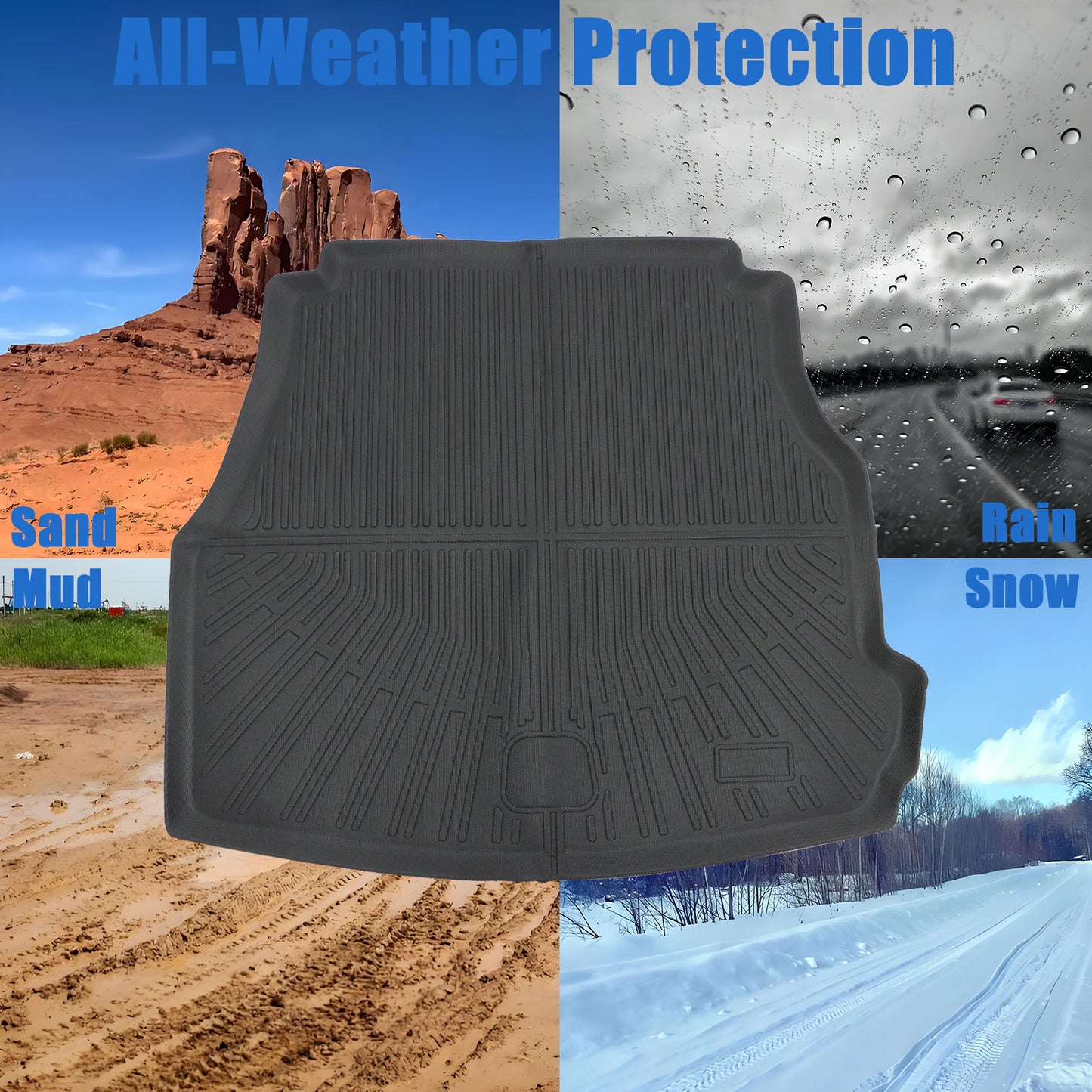 New Trunk Cargo Liner Cover TPE For 2022 2023 Mercedes-Benz C-Class W206 Sedan