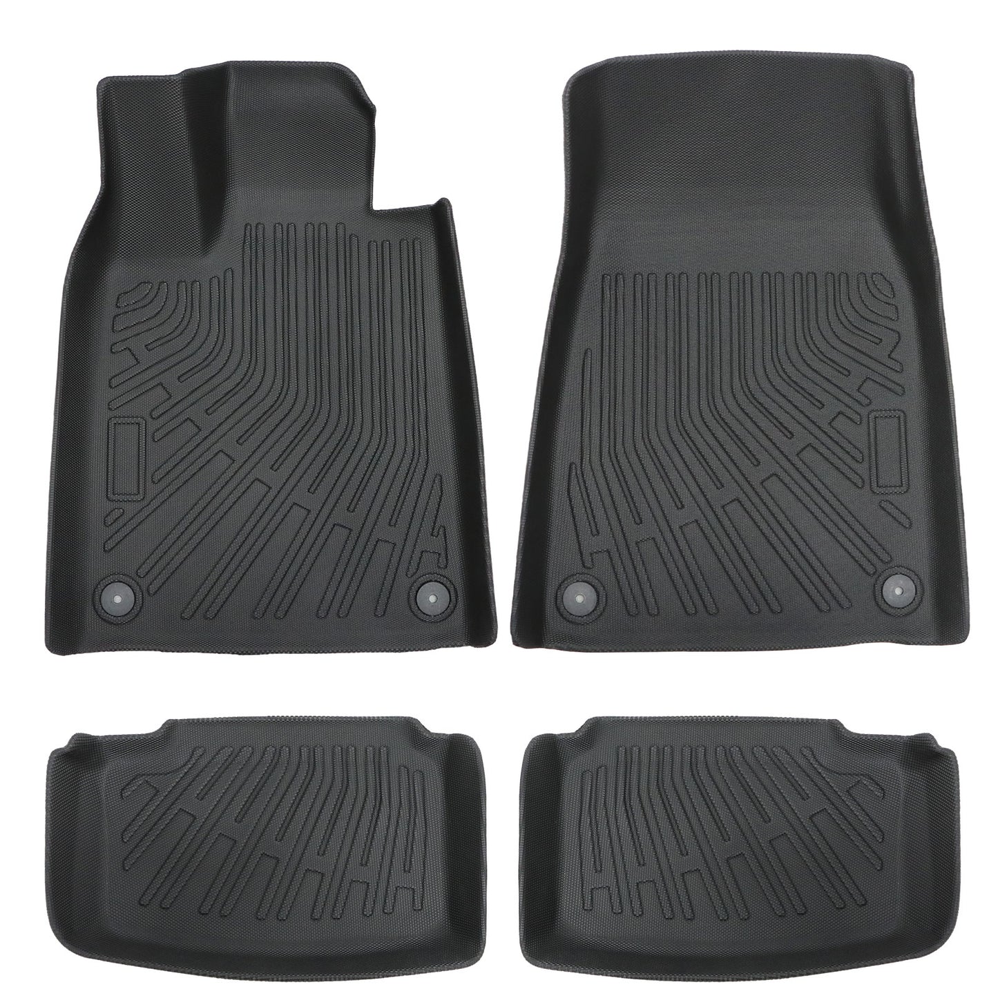 4Pcs TPE Floor Mats Liners Fits 2019-2025 Porsche Taycan 5Passenger All-Weather