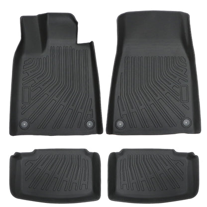 4Pcs TPE Floor Mats Liners Fits 2019-2025 Porsche Taycan 5Passenger All-Weather