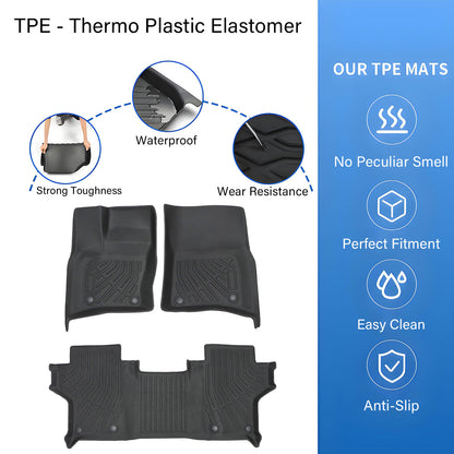 New For 2021-2025 Land Rover Defender 90 4Door TPE Floor Mats Liners Waterproof