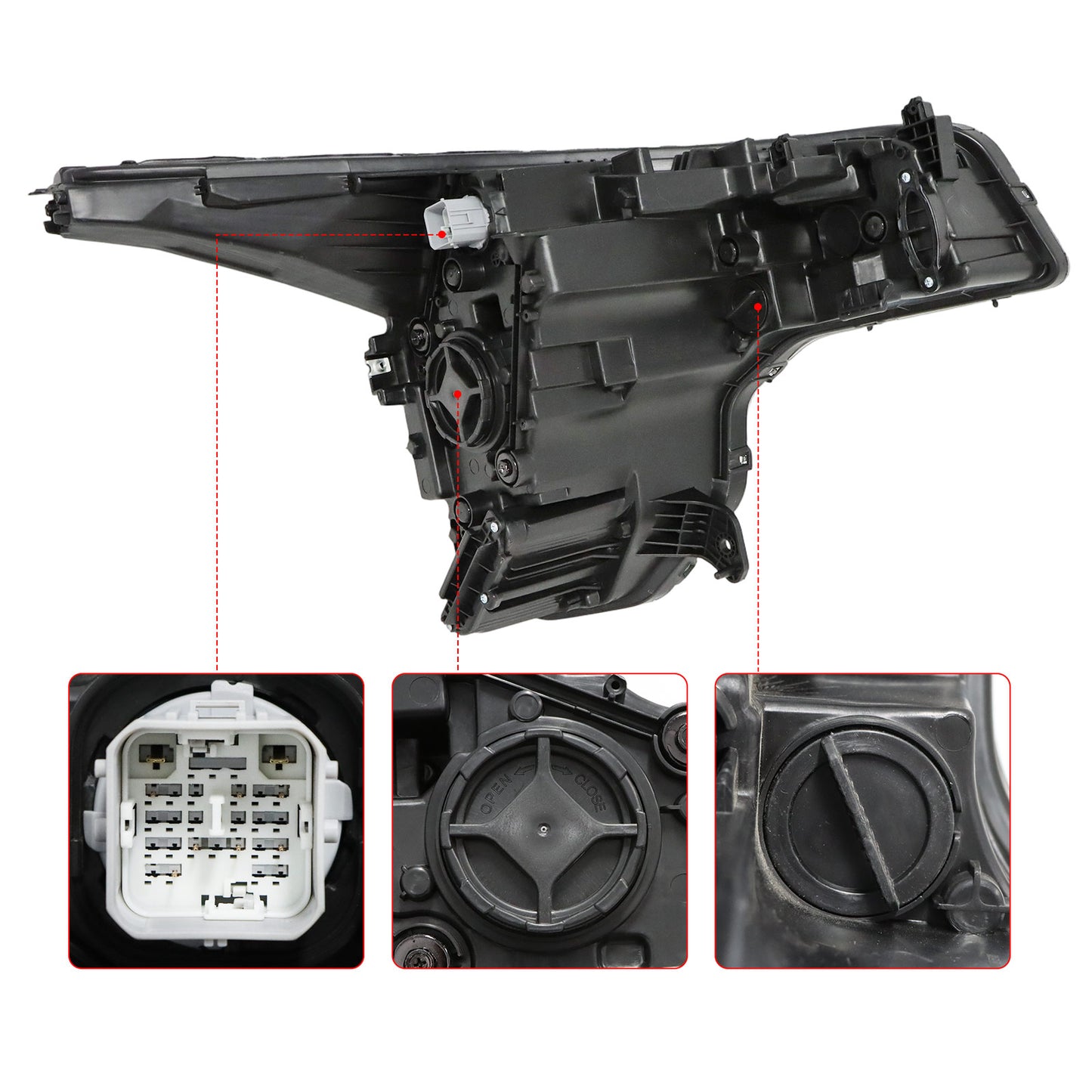 For 2024-2026 Kia K4 LED Headlight Assembly Left Driver Projector 92101-GG140
