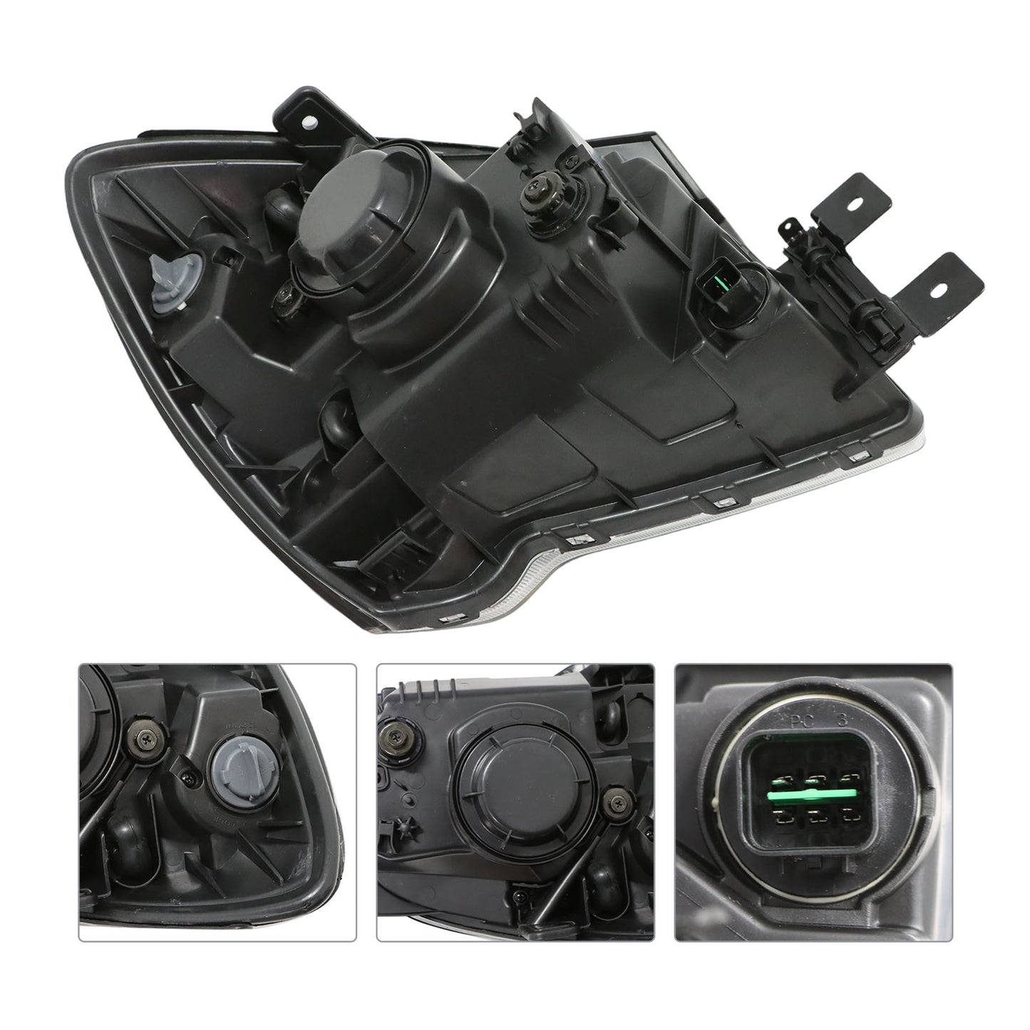 Driver Left Headlight Assembly For 2009-2010 Kia Sportage 921011F531 w/Bulb(s)