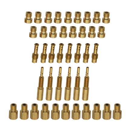 42Pcs Carburetor Jet Kit For Mikuni Main N100.604 VM28/486 VM4/042 VM22/210 USA