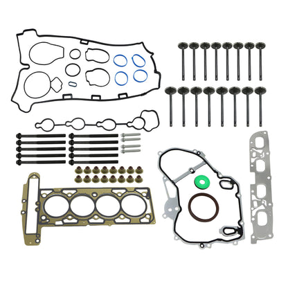 For 2010-2013 GMC Chevrolet Equinox Buick 2.4L Engine Head Gasket Bolts Valves