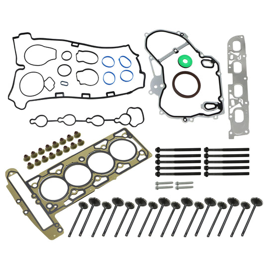 For 2010-2013 GMC Chevrolet Equinox Buick 2.4L Engine Head Gasket Bolts Valves