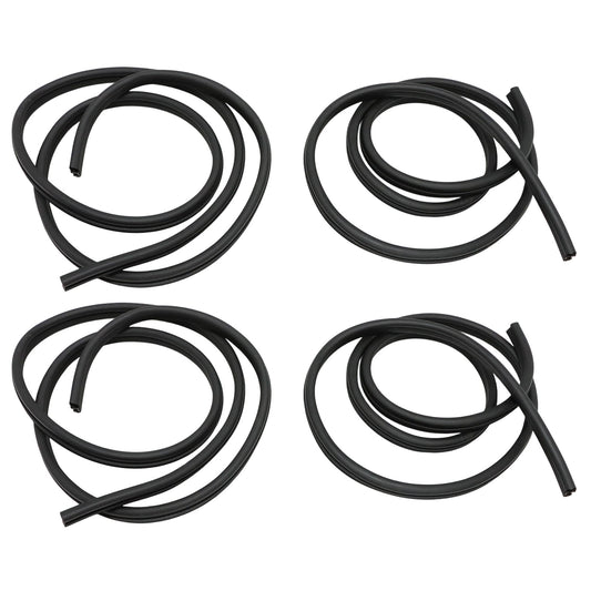 Fit 03-09 Hummer H2 Door Seal Weatherstrip On Body 4-Piece Set Front-Rear LH-RH