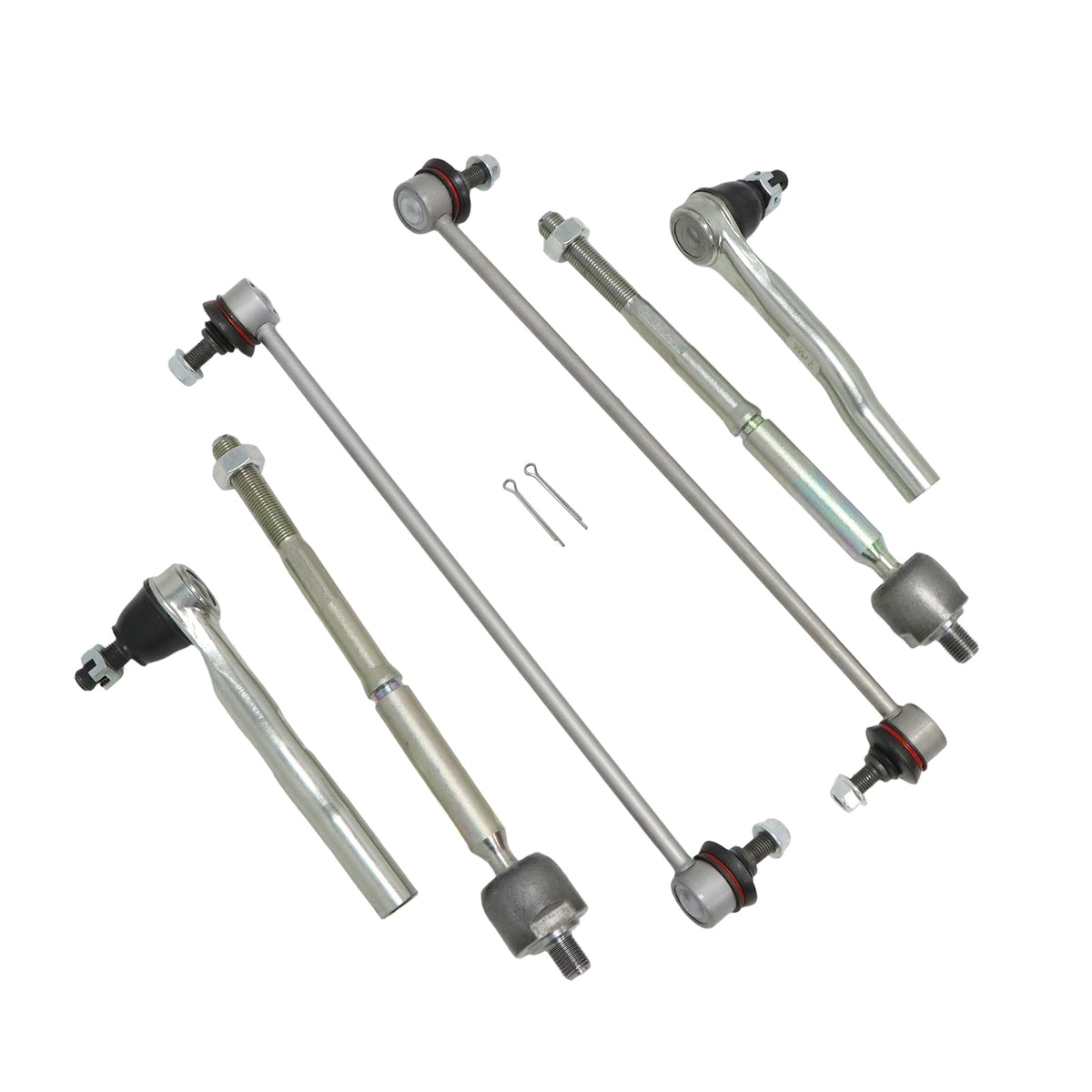 6X Front Stabilizer sway bars, Outer+ Inner Tie Rod Ends For Honda HR-V 16-2022