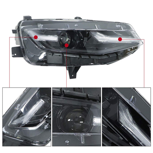 Full LED Headlight Right Passenger Side for 2019-2024 Chevrolet Camaro
