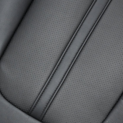 Replacement For 2017-2020 Lincoln MKZ Passenger Back Perforated Black Seat Cover