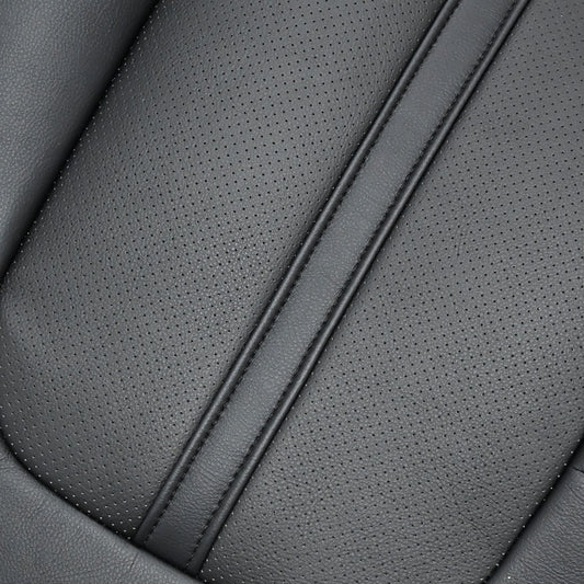 Replacement For 2017-2020 Lincoln MKZ Passenger Back Perforated Black Seat Cover
