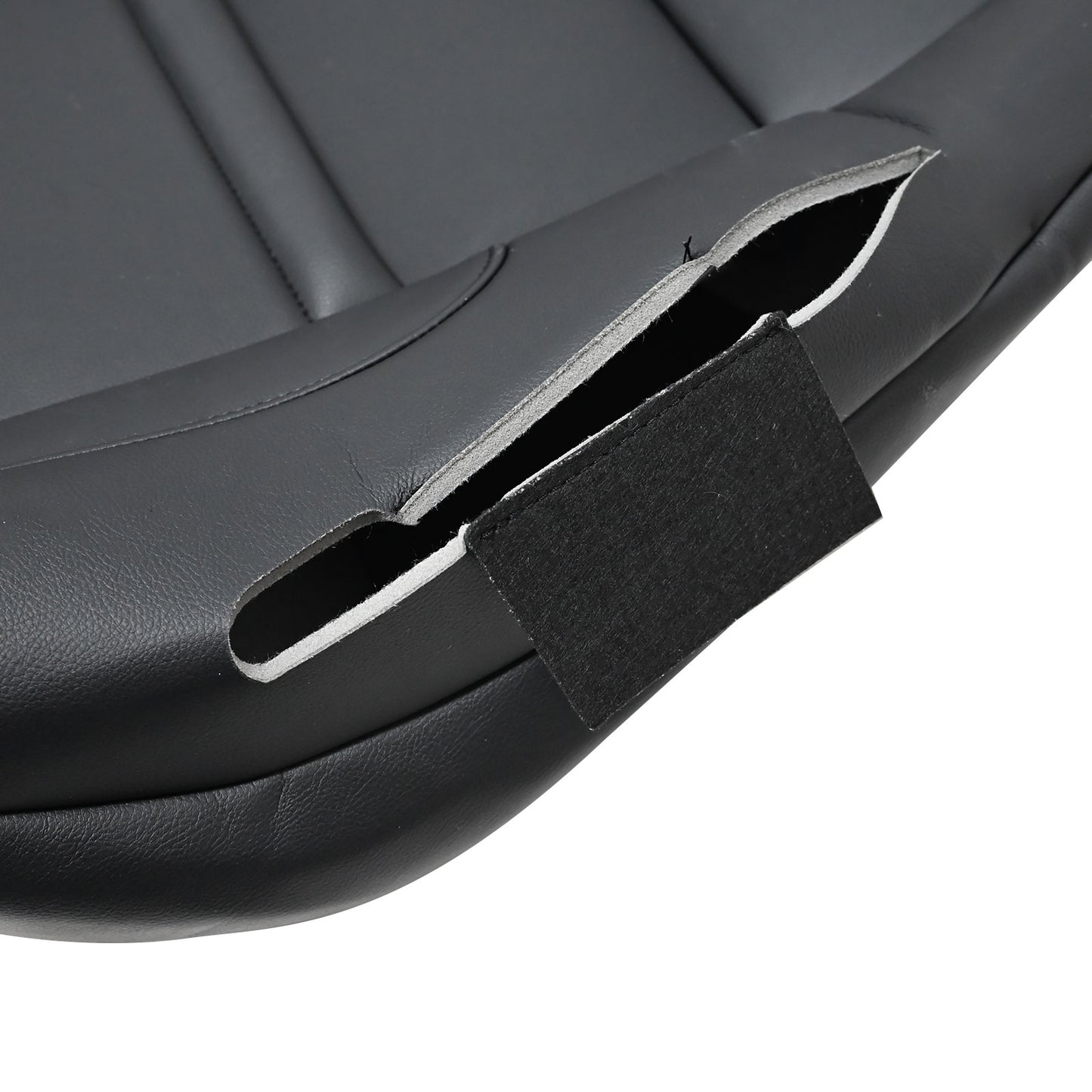 Replacement For 2017-2020 Lincoln MKZ Passenger Back Perforated Black Seat Cover